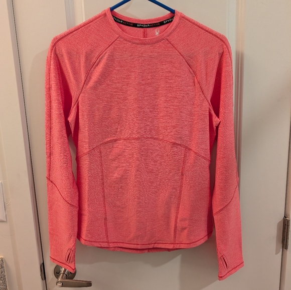 Spyder Tops - NWOT Lined Pink Spyder Long Sleeve